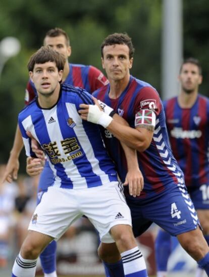 Imagen de un Eibar-Real Sociedad de pretemporada.