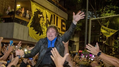 Javier Milei, el 16 de noviembre cuando cerró en Córdoba su campaña a la presidencia argentina.