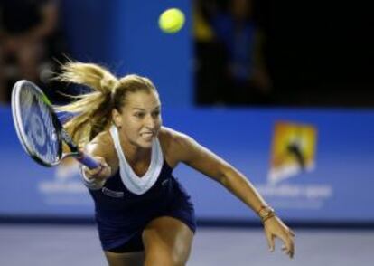 Cibulkova, durante la final.