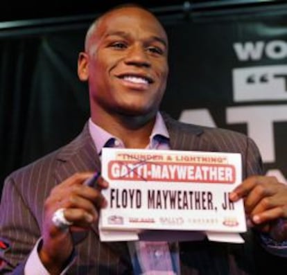 El boxeador Floyd Mayweather