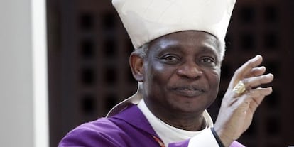 El cardenal Turkson, el 10 de marzo de 2012 en Roma.