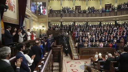 Apertura solemne de la legislatura el pasado lunes en el Congreso.