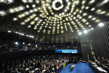 Sess&atilde;o no Senado nesta quarta-feira.