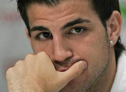 Cesc, en una conferencia de prensa durante la Copa del Mundo de Alemania 2006.