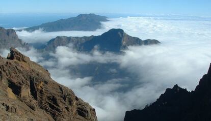 La Caldera del Taburiente, en la isla canaria de La Palma.