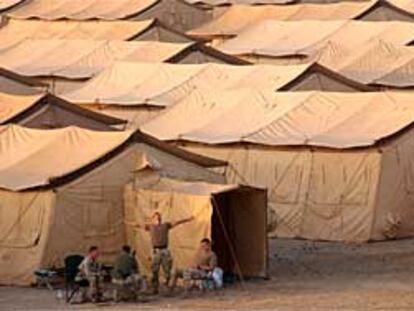 Un campamento de apoyo a la Operación Libertad Duradera. Ni el lugar ni la fecha de la foto han sido difundidos por la Fuerza Aérea de EE UU.