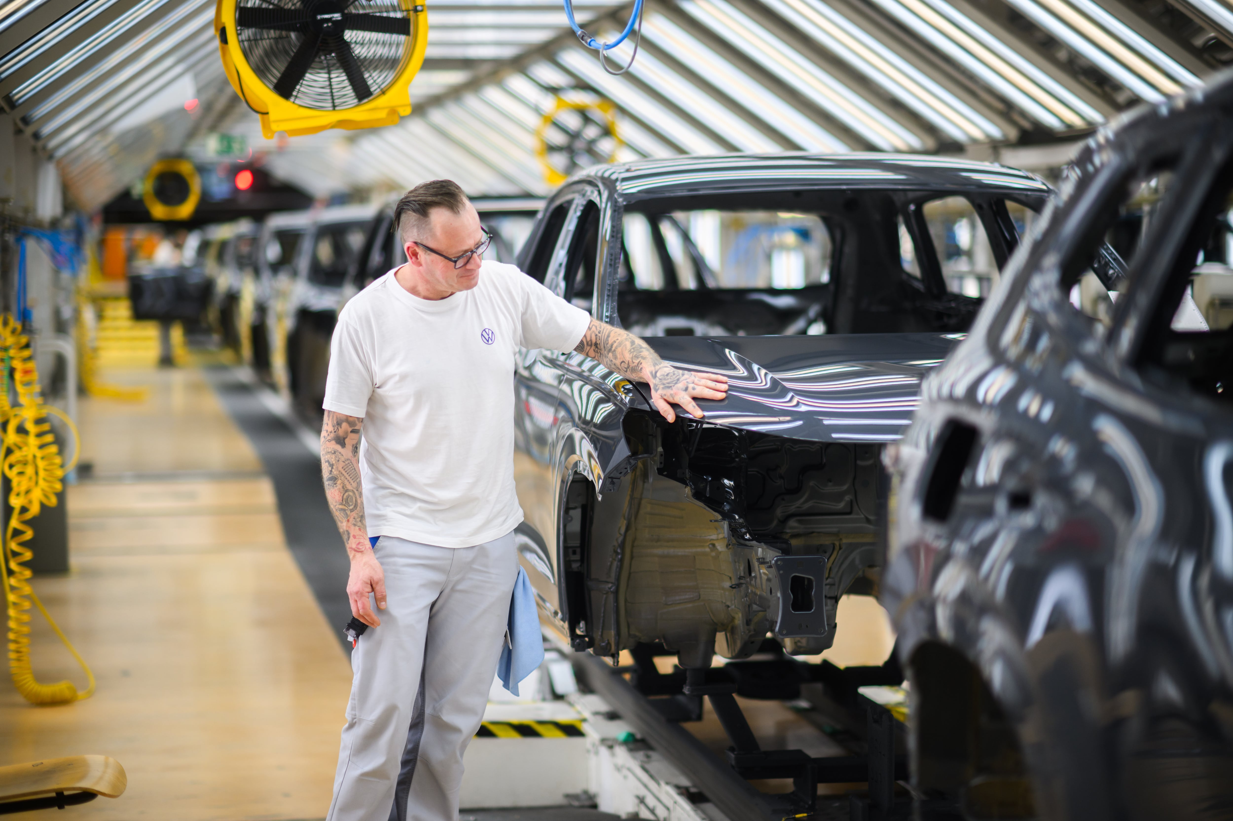 Planta de vehículos de Volkswagen en Wolfsburgo, Alemania, en marzo de 2025