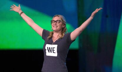 Kate Winslet durante su discurso en WE Day UK, el pasado 22 de marzo.