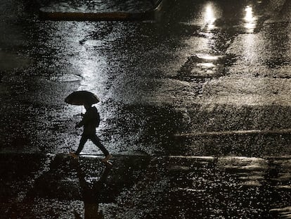 Lluvia en Santiago de Chile