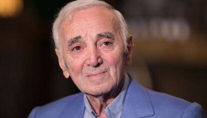 Charles Aznavour,en Hollywood en 2016.
