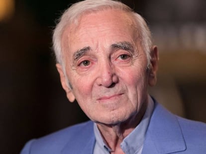 Charles Aznavour,en Hollywood en 2016.