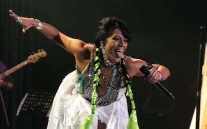 Lila Downs en el concierto del Auditorio Nacional de México DF.