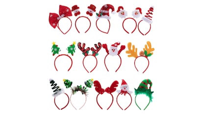 Pack de diademas navideñas de Joyin