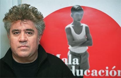 Pedro Almodóvar, ayer, en su productora El Deseo.