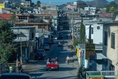 Vista de Frontera Comalapa, en Chiapas.