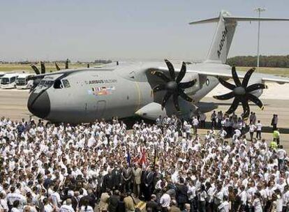 Presentación en Sevilla del A400M el pasado 26 de junio.