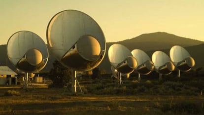 Telescopios con los que el Instituto SETI busca señales de inteligencia extraterrestre