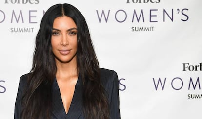 Kim Kardashian, este martes en el Forbes Women&#039;s Summit celebrado en Nueva York.