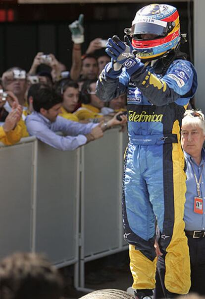 Fernando Alonso, el domingo en Montmeló.