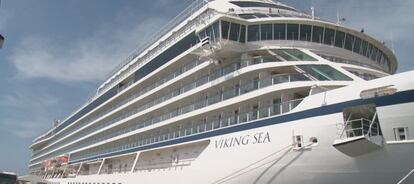 Imagen de un crucero en el puerto de Tarragona.