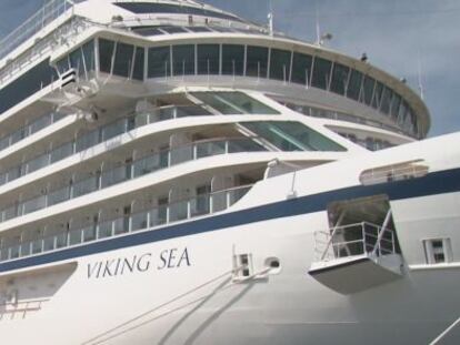 Imagen de un crucero en el puerto de Tarragona.