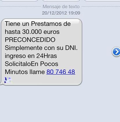 Los estafadores intentan obtener dinero mediante un mensaje de móvil en el que se indica que se llame a un determinado número de teléfono.