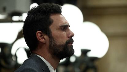 El president del Parlament, Roger Torrent.