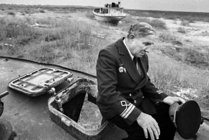 Fotografía de Dieter Telemans sobre el Mar de Aral, que forma parte de la exposición.