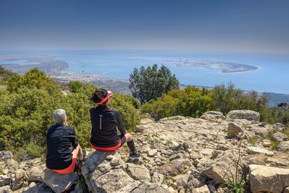 Vista del Delta del Ebro desde la Torreta de Montsià (Tarragona).