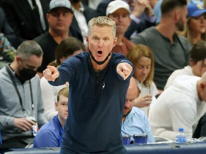 Steve Kerr, durante un partido.