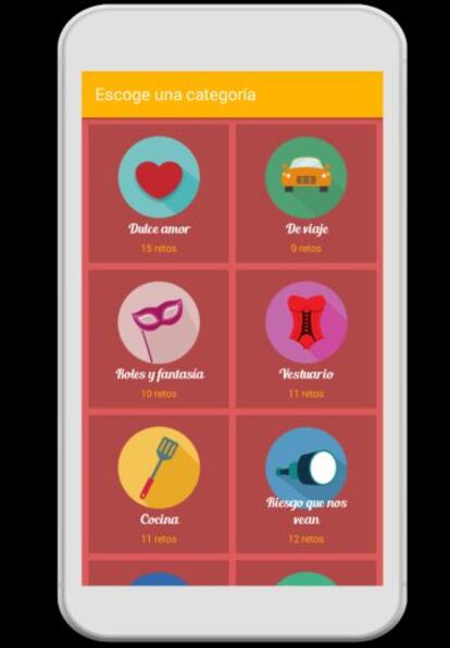 Muchos móviles tienen una categoría específica para las 'apps' dedicadas al amor.