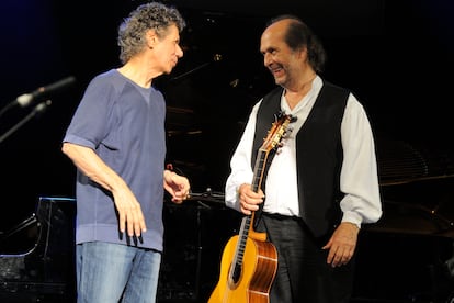 Paco de Lucía y Chick Corea, en Vitoria en 2001.