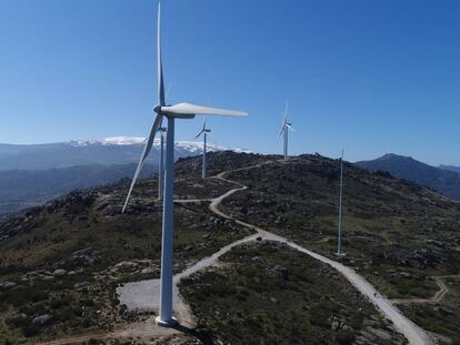 Parque eólico de Feníe Energía en Salamanca.