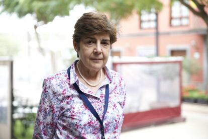 La física Pilar López Sancho, tras su charla en La Laguna.
