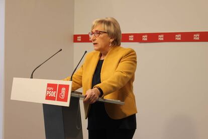 Ana Barceló, secretaria de Ciudadanía del PSPV-PSOE, este miércoles.
