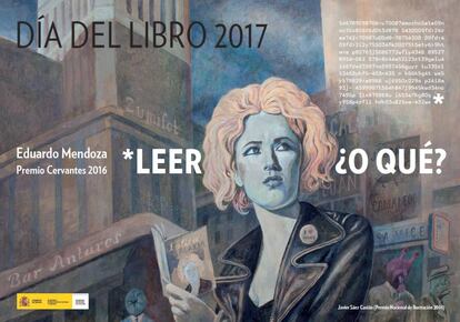 El cartel para el Día del Libro.