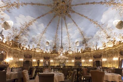 El restaurante Turandot de Moscú, con su espectacular cúpula.