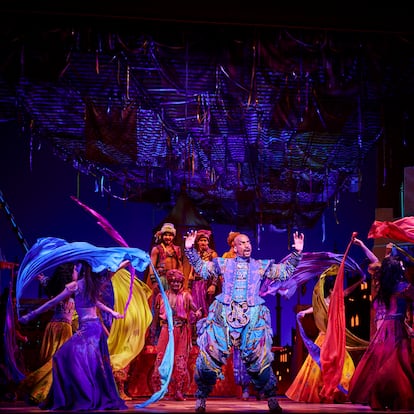 El actor David Comrie en una foto promocional del musical Aladdin en Madrid.