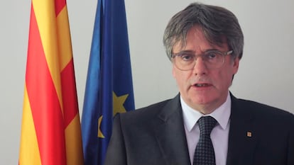 Un fotograma del vídeo de la cuenta de X de Carles Puigdemont.