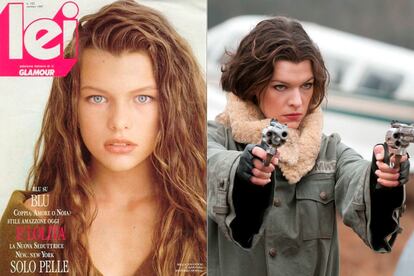 Milla Jovovich

	Después de que su rostro adolescente sedujera a diseñadores como Giorgio Armani o Calvin Klein encontró en el realizador Luc Besson a su pigmalion. Él le dio su primer gran papel en la pantalla: El quinto elemento. Más tarde se transformaría en Juana de Arco o la heroína Alice Abernathy de la serie Resident Evil, que la ha convertido en un personaje popular de la cultura pop.