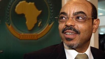 El primer ministro etíope, Meles Zenawi, en junio de 2008.