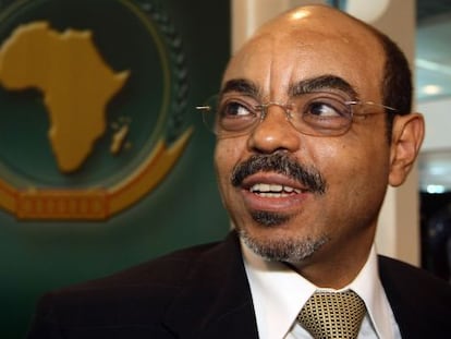 El primer ministro et&iacute;ope, Meles Zenawi, en junio de 2008.