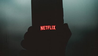 Logo de Netflix en un teléfono