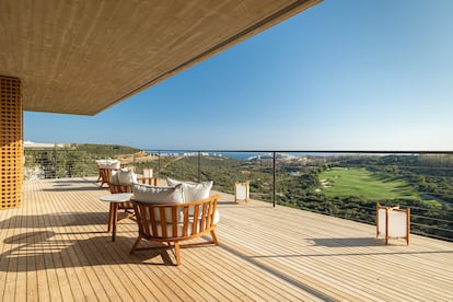 Todas las estancias de las villas tienen vistas al Mediterráneo