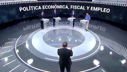 Captura de pantalla del debate emitido por TVE el pasado lunes.