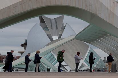 El "vacundromo" instalado en la Ciudad de las Ciencias de Valencia.