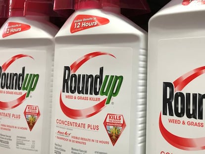 Botes del herbicida Roundup, de Monsanto (Bayer).