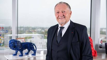 El presidente del Olympique de Lyon, Jean-Michel Aulas.