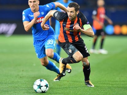 Darijo Srna, en un partido contra el N&aacute;poles en septiembre.