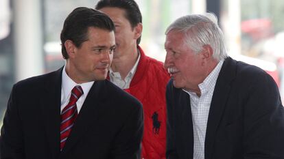 Enrique Peña Nieto y José Andrés de Oteyza en una fotografía de archivo.